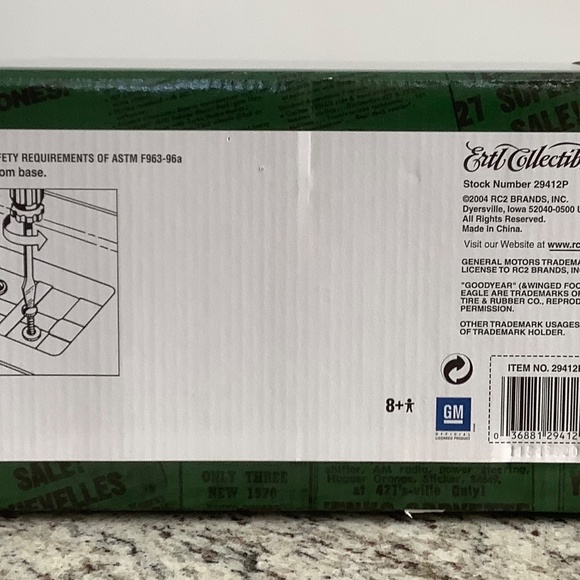 1:18 Scale Ertl Die Cast 1969 Yenko Nova 427. Original - Picture 10 of 10